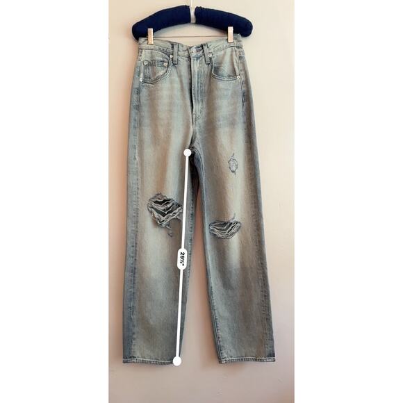 Edwin Kayla light wash jeans wide leg size 25 - Picture 7 of 12